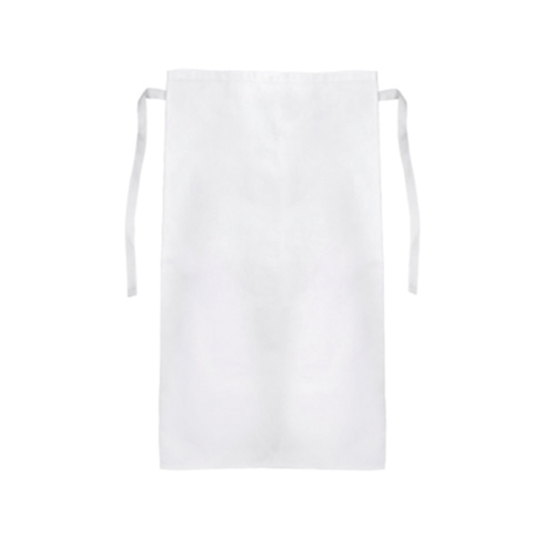 A white maxi apron.
