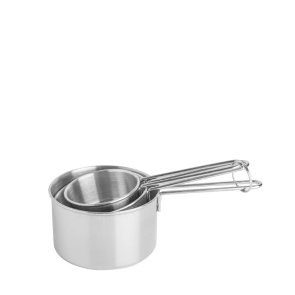 A 4 piece measuring cup set.
