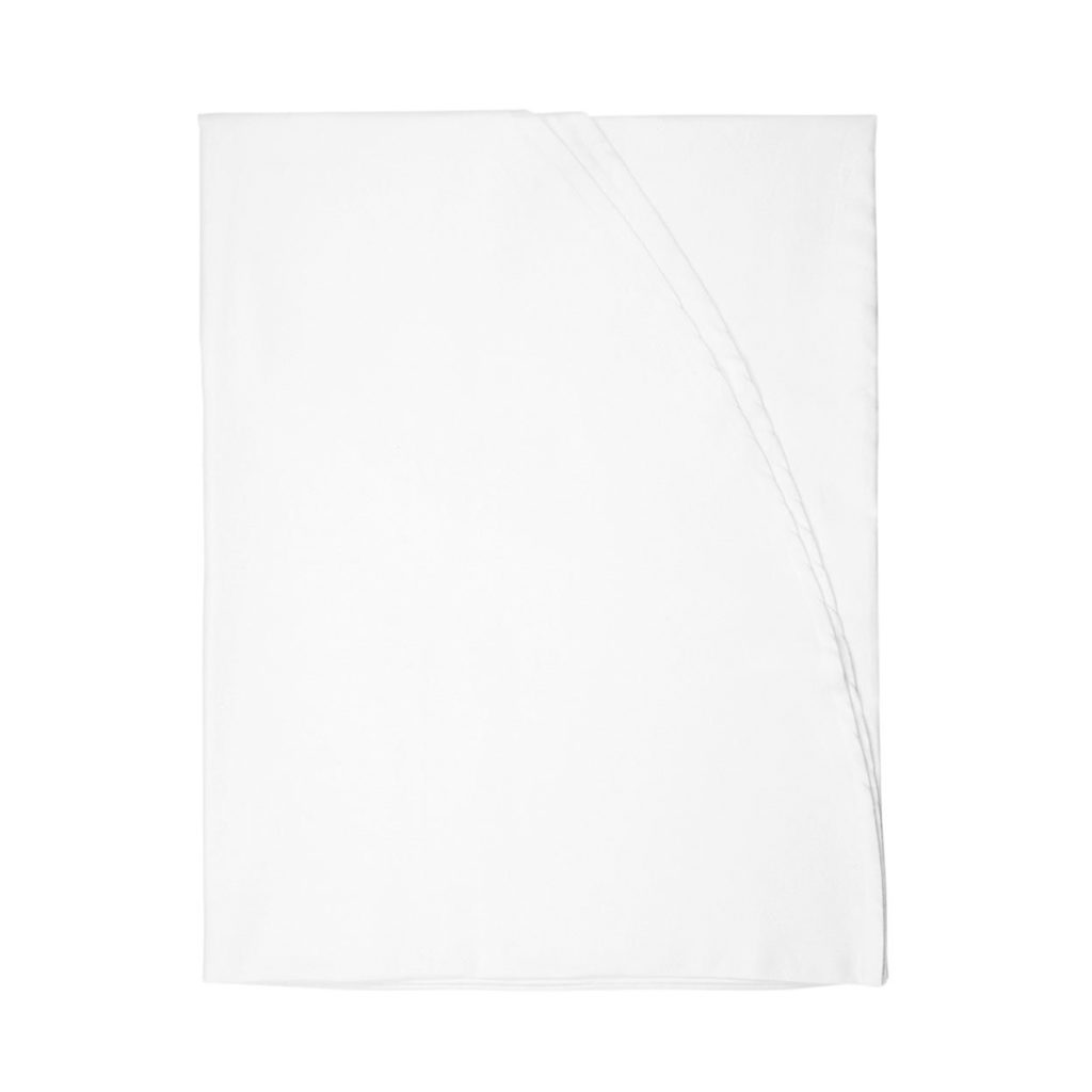 A plain round table cloth.
