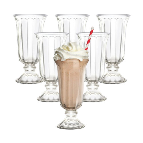 PALMA MILKSHAKE GLASS 380ML <br> 6 PACK - Image 3