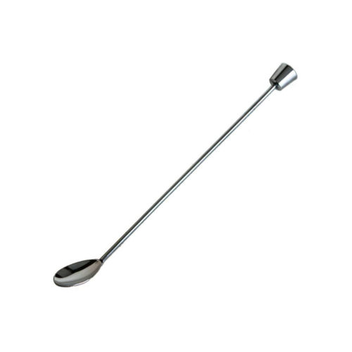 BAR SPOON WITH MUDDLER S/S <br> STRAIGHT