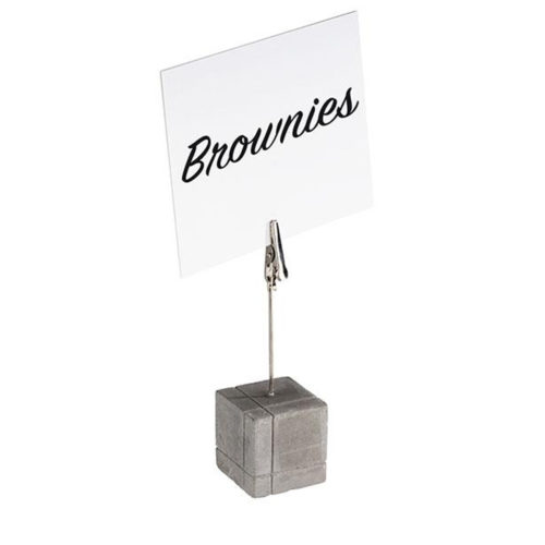 SQUARE CONCRETE NOTE HOLDER 4 PC SET <br> By APS - Image 2