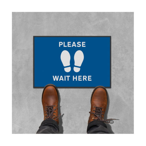 2 PIECE FLOOR MAT 'WAIT HERE' <br> By Coba Africa - Image 2