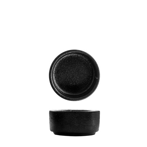 TEMPEST ROUND SAUCE DISH 65MM <br> BLACK <br> By Fortis