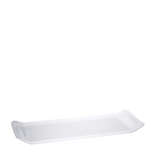 VASSOIO BUFFET TRAY 550X200MM <br> WHITE <br> By Porcellane di Saronno