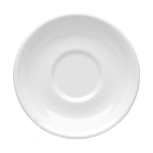 ITALIA CAPPUCCINO SAUCER 16CM <br> WHITE <br> By Fortis