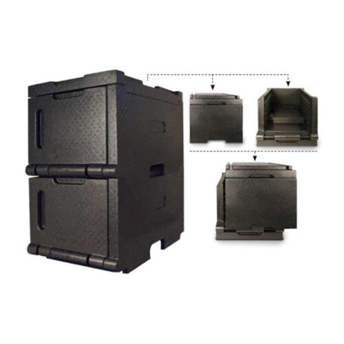 GN INSULATED FOOD TRANSPORT CONTAINER 48L <br> BLACK <br> By Araven - Image 5