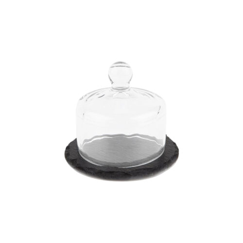 NATURAL SLATE PLATE WITH GLASS COVER <br> By APS - Image 3