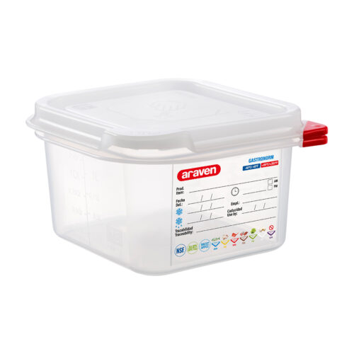 GN 1/6 AIRTIGHT CONTAINER <br> 100MM <br> By Araven
