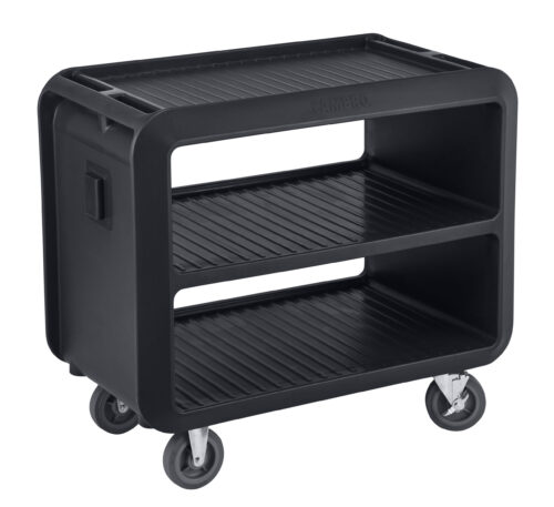 SERVICE CART PRO HEAVY DUTY 2 TIER 105CM L X 60CM W X 94CM H BLACK <br> By Cambro