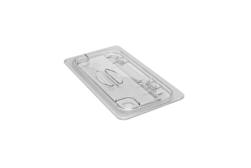 POLYCARBONATE CLEAR HINGED FLIP LID FOR 1/3 PANS <br> By Cambro